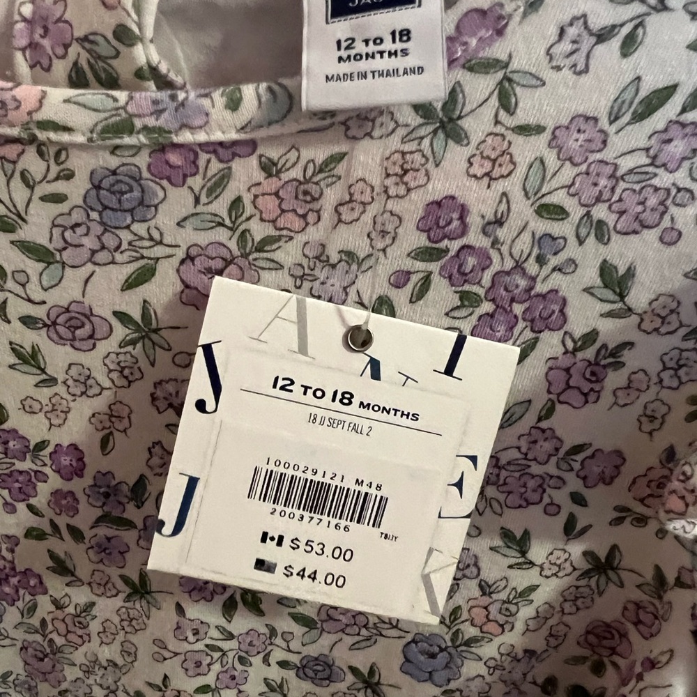 Janie and Jack Girl’s 12-18 month floral romper